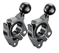 iMESTOU Lot de 2 Adaptateurs à Rotule de 2,5 cm pour Guidon en Aluminium avec Support de Téléphone pour Vélo Ram