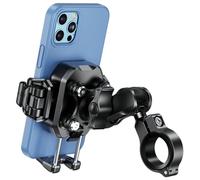 iMESTOU Support de Téléphone Anti-Vibration pour Moto et Vélo avec Amortisseurs et Design Antivol, Support de Téléphone Boule de 1" Convient pour Les Téléphones de 5,2 à 7,2" Jusqu'à 15mm