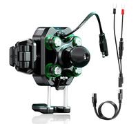 iMESTOU Support de Téléphone pour Moto avec Chargeur sans Fil 15W et Port USB C 36W, Charge Rapide, Absorption des Chocs, Support de Téléphone Boule de 2,5 cm, Convient pour Téléphones de 5,4 à 7,2