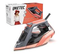 Imetec Ceramicliss, fer à vapeur, léger, maniable, protection anti-calcaire, 180 g de vapeur, semelle coulissante en céramique,