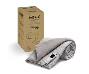 Imetec ChaudoPlaid Adapto Camping, Couverture électrique idéale pour Camping-Car, Caravane, Tente, 160 x 120 cm, Basse consommation, Technologie adaptée, sûre, Chauffage Rapide, 6 températures,