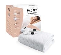 Imetec Chauffe-lit Adapto Matrimonial King Size 200x180 cm, Tissu hypoallergénique matelassé, 6 températures, Minuterie d'arrêt Automatique, Chauffage Rapide, 2 Commandes, Lavable, Sécurité maximale