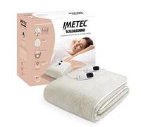 Imetec Chauffe-Lit Adapto Maxi, Double 195 X 165 cm, Chauffage Rapide, Température Constante et Personnalisée, 100 % Laine et Mérinos, Double Commande, 6 Températures