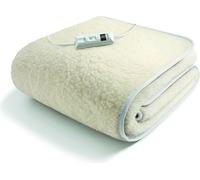 Imetec Chauffe-lit simple 150x80 cm Laine et Mérinos 2 Températures Basse Consommation 55W