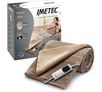 Imetec Plaid chauffant 180x140 cm – 6 températures – Technologie Anti Surchauffe Adapto – Lavable