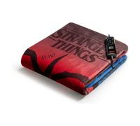 Imetec Couverture Électrique CALDOPLAID Stranger Things Rouge Et Bleu