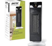 Imetec Eco Ceramic Diffusion, Chauffage électrique, Radiateur soufflant, Corps oscillant, Technologie céramique, Faible consommation d'énergie, 6 fonctions de température, Minuterie