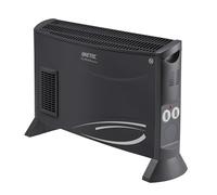 Imetec Eco Rapid Black Code Convecteur - Poêle électrique basse consommation avec modalité ECO -40% d'énergie - 2000 W, 4 Températures, Chauffage rapide, Thermostat de sécurité, Silencieux