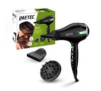 Imetec Eco Se9 1000 Sèche-Cheveux avec Technologie Eco Technology 1400 W, Consommation d'Énergie Réduite, 8 Combinaisons Air/Température, Diffuseur pour Cheveux Bouclés