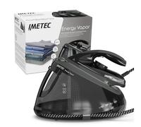 Imetec Fer à Repasser Vapeur Energy Vapor - Fer À Vapeur Léger 2400 W, Pompe 6,5 Bars - Centrale Vapeur avec Dispositif de Nettoyage - Débit Vapeur 400 g/min - Réservoir 1,8 L
