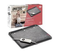 Imetec Intellisense Chauffe Pieds Électrique - Tissu Doux Sherpa, 5 Températures, Arrêt Automatique - Sécurité Electro Block Anti Surchauffe, Chauffage Rapide, Housse Lavable en Machine, 48x50 cm
