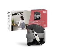 Imetec Intellisense Lumbar - Ceinture Chauffante 61x38 cm - Coussin Chauffant Dos Soulage Lombaires - Bande Élastique - Hypoallergénique, 5 Températures, Sécurité Electro Block, Lavable