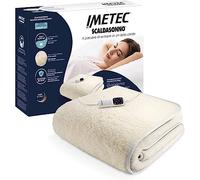 Surmatelas Chauffant - Imetec - 1 Place 100% Laine et Mérinos, 150 x 80 cm - Chauffage Rapide-6 Températures -Température Constante