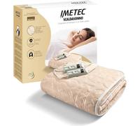Imetec Surmatelas chauffant pour lit double 150×137 cm — 2 commandes, 2 températures, lavable