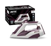 Imetec Fer à repasser vapeur ZeroCalc Z3 3900 – 2400 W, plaque céramique, anti-calcaire