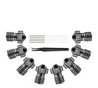 iMetrx Lot de 8 buses pour imprimante 3D E3D V6,buses en acier trempé+kit de nettoyage en acier inoxydable,pour Anycubic i3 Mega,Prusa i3 FDM 3D Printer Extrudeuses Nozzles