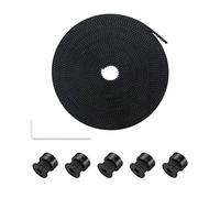 iMetrx Lot de Courroie Crantée 10mmx5m avec 5 PCS GT2 Roues dentées, axe X + Y Courroie dentée pour Imprimante 3D Ender 3/CR 10/Prusa I3 et Machines CNC