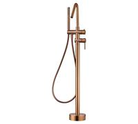 Imex BBECO1/ORC - Robinet de baignoire exempte - Mitigeur de salle de bain - Robinet pour baignoire de salle de bain - Série Corse Or rose brossé - BBECO1/ORC