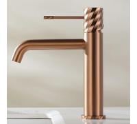 Imex Bless Robinet de salle de bain monocommande avec eau froide et chaude Or rose brossé