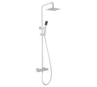 IMEX BTAR025/BL ART Conjunto Ducha Telescópico Blanco Mate