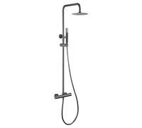 IMEX BTG053/BGM GÉNOVA Conjunto Ducha Telescópico Black Gun Metal