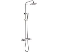 IMEX - Colonne de douche, Accessoires Douche, Ensemble mitigeur de salle de bain - Série Danemark Chrome - BDR031