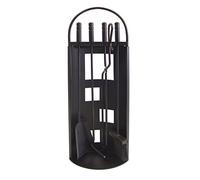 Imex El Zorro 10014 Serviteur de cheminée avec arceau en tole et accessoires 68 x 23 x 14cm Noir