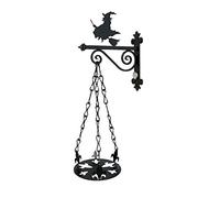 IMEX EL ZORRO 11928 Support pour Pot de Fleurs en Forme de sorcière, Noir, 41 x 30 x 59 cm