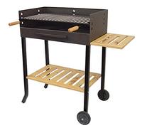 IMEX EL ZORRO 71450 Barbecue à roulettes avec Grille en INOX Noir 88 x 68 x 40 cm