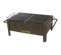 IMEX EL ZORRO Barbecue de table avec grille zinguée, noir, 31 x 21 x 14 cm - 71431.0