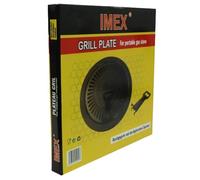 IMEX Ensemble de 3 pièces de gril pour réchauds à gaz portables, Ø 32 cm, plaque de gril pour réchaud à gaz, surface antiadhésive pour le camping, réchaud à gaz