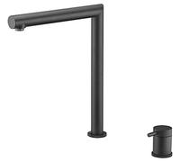 Imex GCE018/NG Robinet mitigeur de cuisine pliable pour fenêtre avant Noir mat