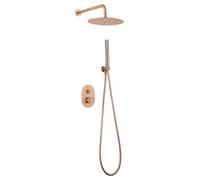 IMEX GPC033/ORC OLIMPO Conjunto Ducha Telescópico Empotrado Oro Rosa Cepillado
