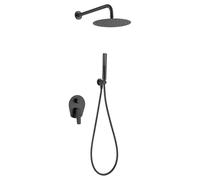 IMEX GPD055/NG DELOS Conjunto Ducha Monomando Empotrado Negro Mate