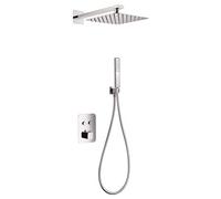 IMEX Mitigeur Douche Ensemble Thermostatique Série Bois Chromé avec Système TURN CLEAN SYSTEM Technologie de Pointe