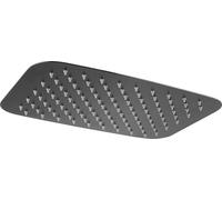 Imex - Pommeau de douche rectangulaire extra-plat et anti-calcaire pour colonne de douche en acier inoxydable S.304 Noir 40 x 25 cm