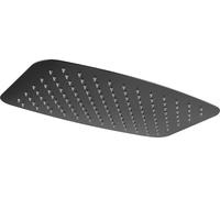 Imex - Pommeau de douche rectangulaire extra-plat et anticalcaire pour colonne de douche en acier inoxydable S.304 Noir 20 x 30 cm