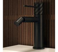 IMEX - Robinet bidet noir mat | Robinet mitigeur pour bidet avec mélangeur d'eau chaude et froide | Robinetterie Bide | Installation facile | Série Bless