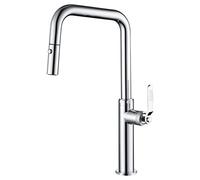 IMEX Robinet de cuisine mitigeur amovible avec diffuseur double jet - Couleur chrome - Série Nice GCE027