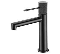 IMEX - Robinet de lavabo de salle de bain - Série Line (Black Gun Metal)