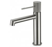 IMEX - Robinet de lavabo mitigeur de salle de bain - SÉRIE LINE (Nickel Brossé)