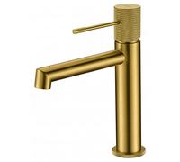 IMEX - Robinet de lavabo mitigeur de salle de bain - SÉRIE LINE (Or Brossé)