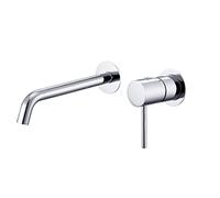 IMEX Robinet lavabo encastre Monza mitigeur monocommande chrome en laiton et zamak deux corps independants sans boîtier de reservation Imex-GLM039