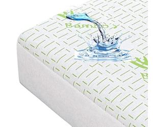 IMFAA Protège-matelas en bambou imperméable pour surmatelas extra profond de 40 cm de profondeur, respirant, anti-allergie, silencieux, anti-insectes (Super King Size (182 x 200 + 40 cm)