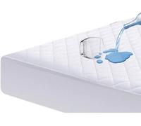 IMFAA Protège-matelas/surmatelas matelassé imperméable extra profond 40 cm élastique hypoallergénique et respirant (2 x S-king (182 x 200 + 40 cm)