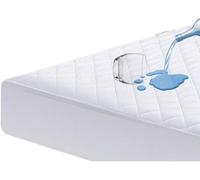 IMFAA - Protège-matelas/surmatelas matelassé imperméable pour lit double extra profond 40 cm élastique hypoallergénique et respirant (lit double 137 x 190 cm, matelassé imperméable)