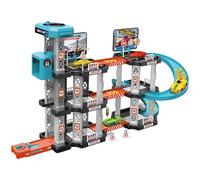 imFreienawn Garage de Voiture 1 Set Garage de Voiture Jouet à 3 Couches avec Rampe d'assemblage Easy Heliport avec Lanceur Cadeaux Piste développement interactifs pour garçons, Ensemble 1