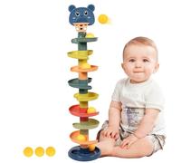 imFreienawn Jouet à Balle de Balle pour 3 Mois +, 9 Couches pour Tout-Petits Jouets à avec 9 balles, Une Cause éducative sûre et des Jouets interactifs Livre Un Jouet Toyball Drop