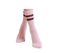IMGASDCSD Chaussettes antidérapantes, Chaussettes de Pilates Women's Polyester Spandex Mid Tube Yoga Socks Multicolor(Color 03)
