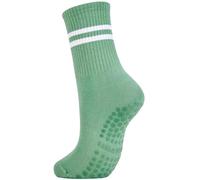 IMGASDCSD Chaussettes antidérapantes, Chaussettes de Pilates Yoga Pilates Barre Grip Socks for Women Multicolor Pack of 8(1 Pair-Green)